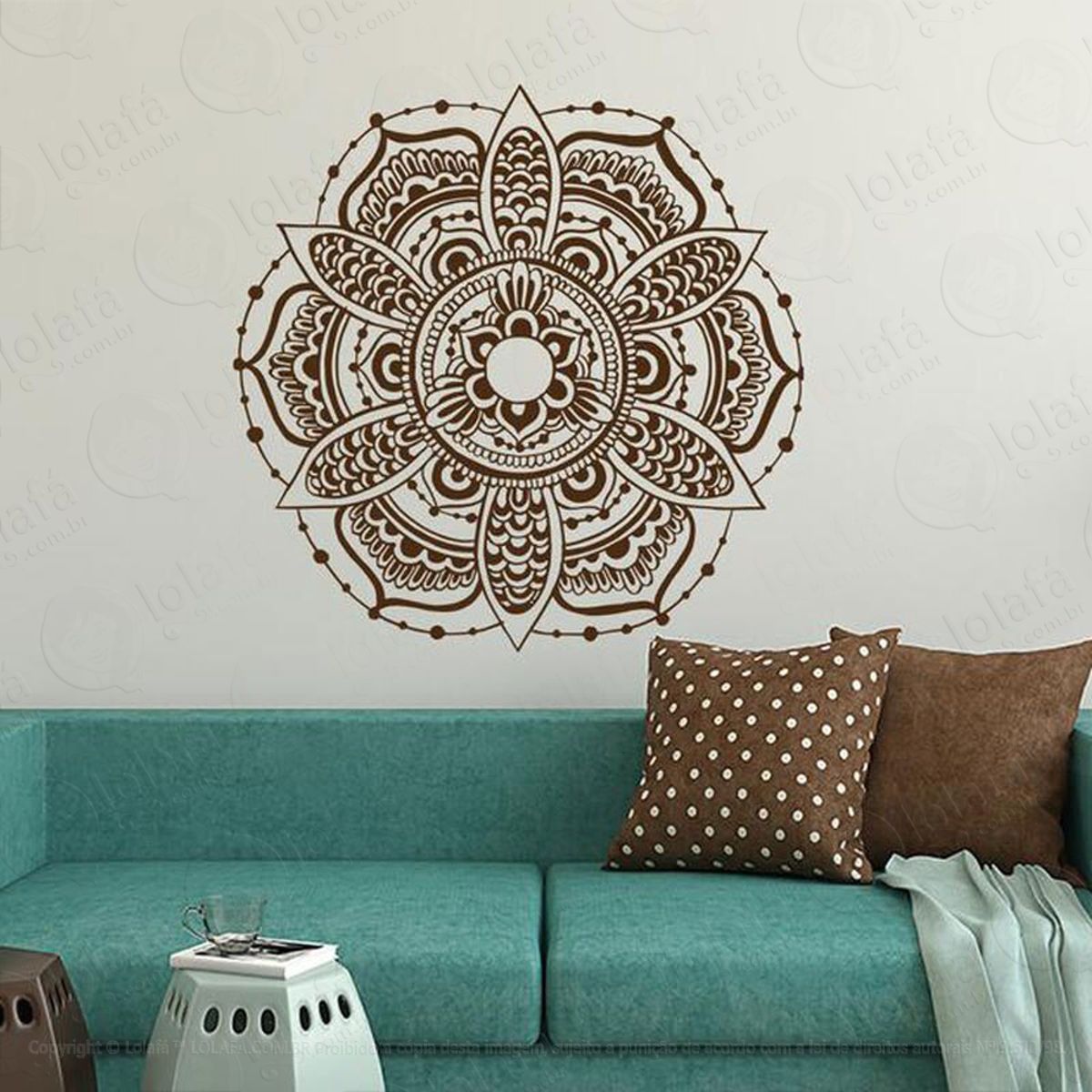 Mandala Do Autoconhecimento Adesivo de Parede Decorativo para Casa, Quarto, Sala e Vidro Mod:77