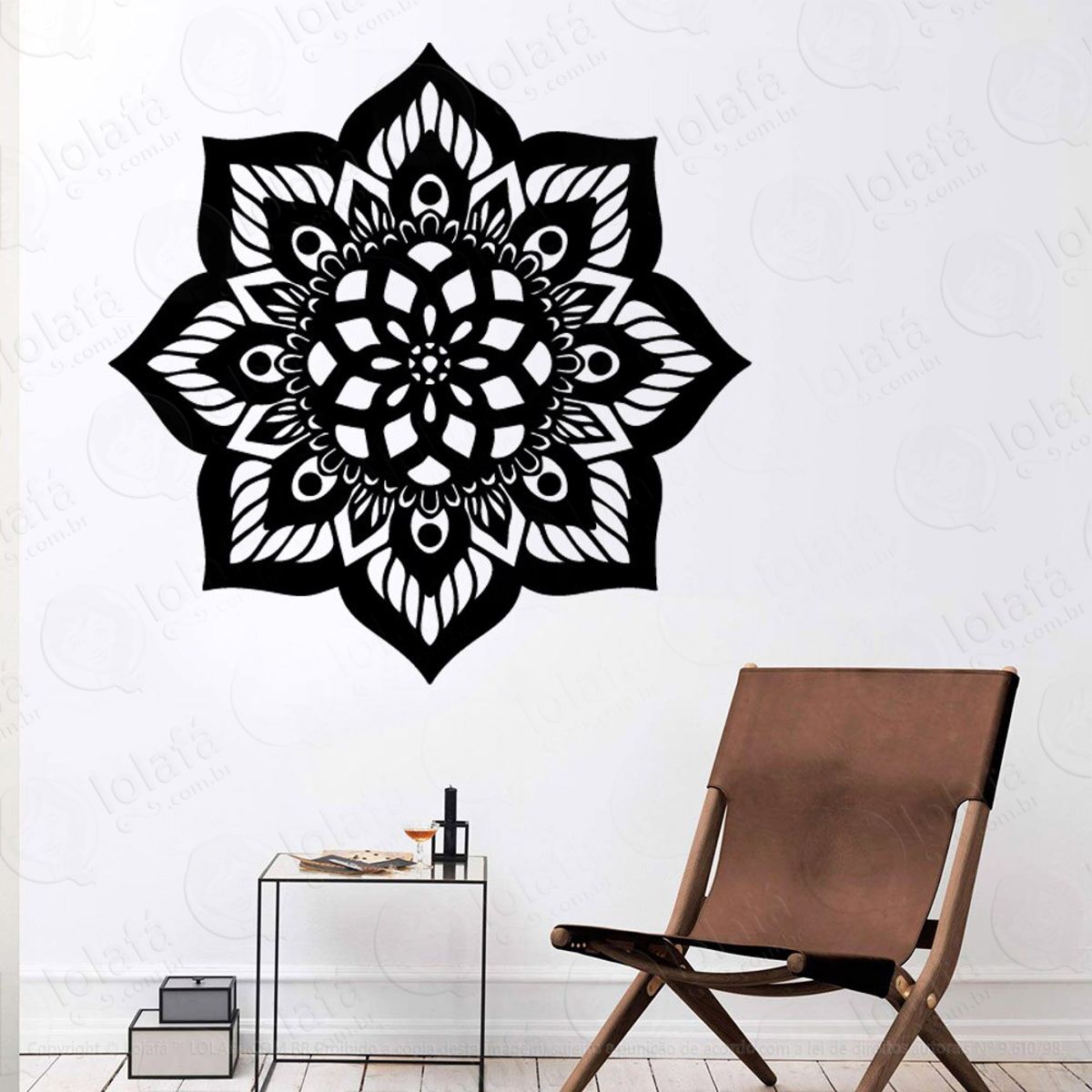 Mandala Das Boas Escolhas Adesivo de Parede Decorativo para Casa, Quarto, Sala e Vidro Mod:87