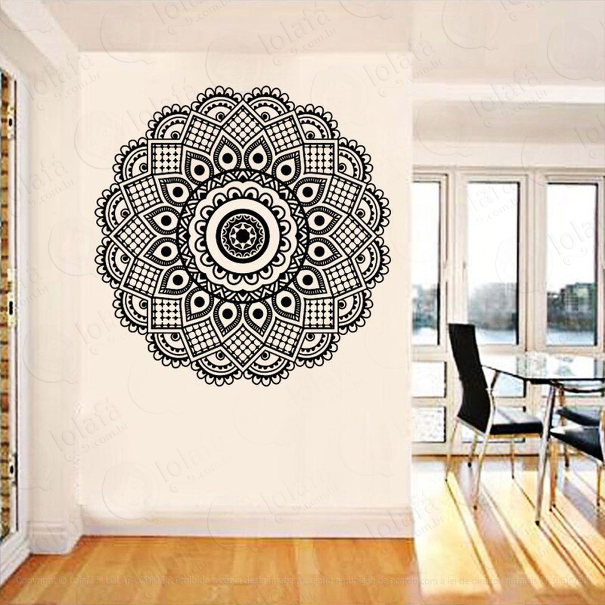 Mandala Para Controle da Ansiedade Adesivo de Parede Decorativo para Casa, Quarto, Sala e Vidro Mod:100