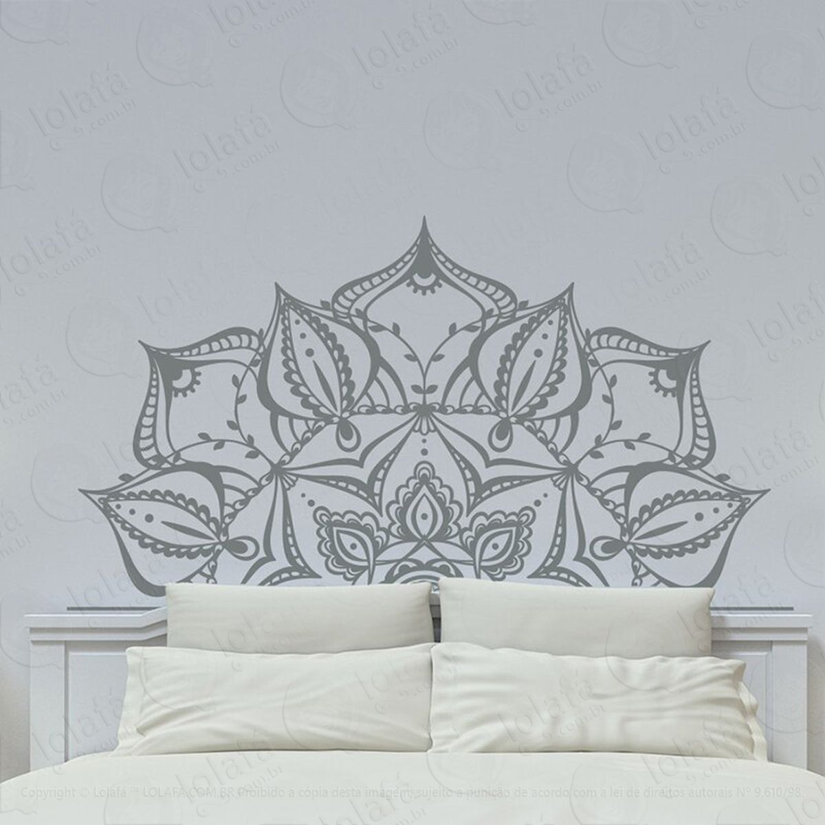 Mandala Para Atrair o Amor Verdadeiro Adesivo de Parede Decorativo para Casa, Quarto, Sala e Vidro Mod:111