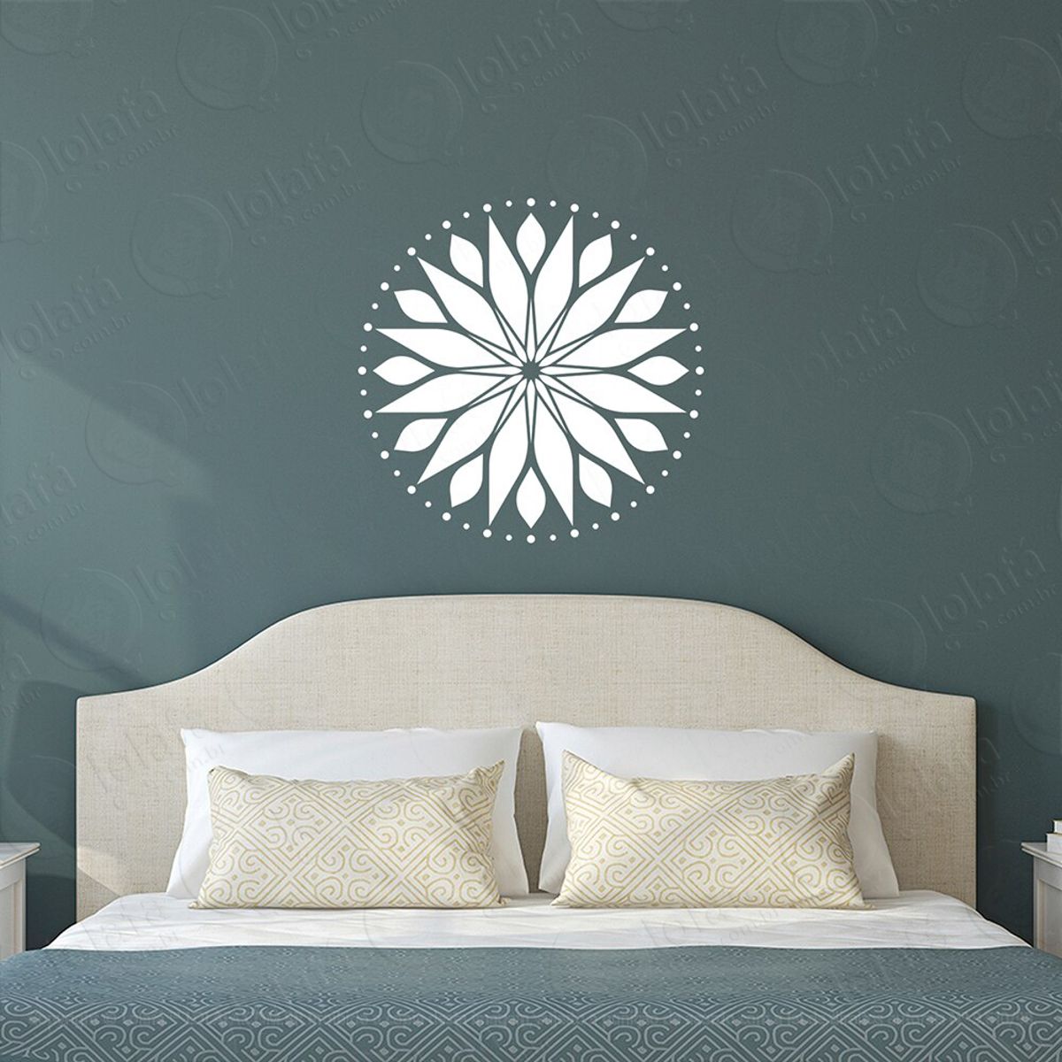 Mandala Da Simplicidade Adesivo de Parede Decorativo para Casa, Quarto, Sala e Vidro Mod:124