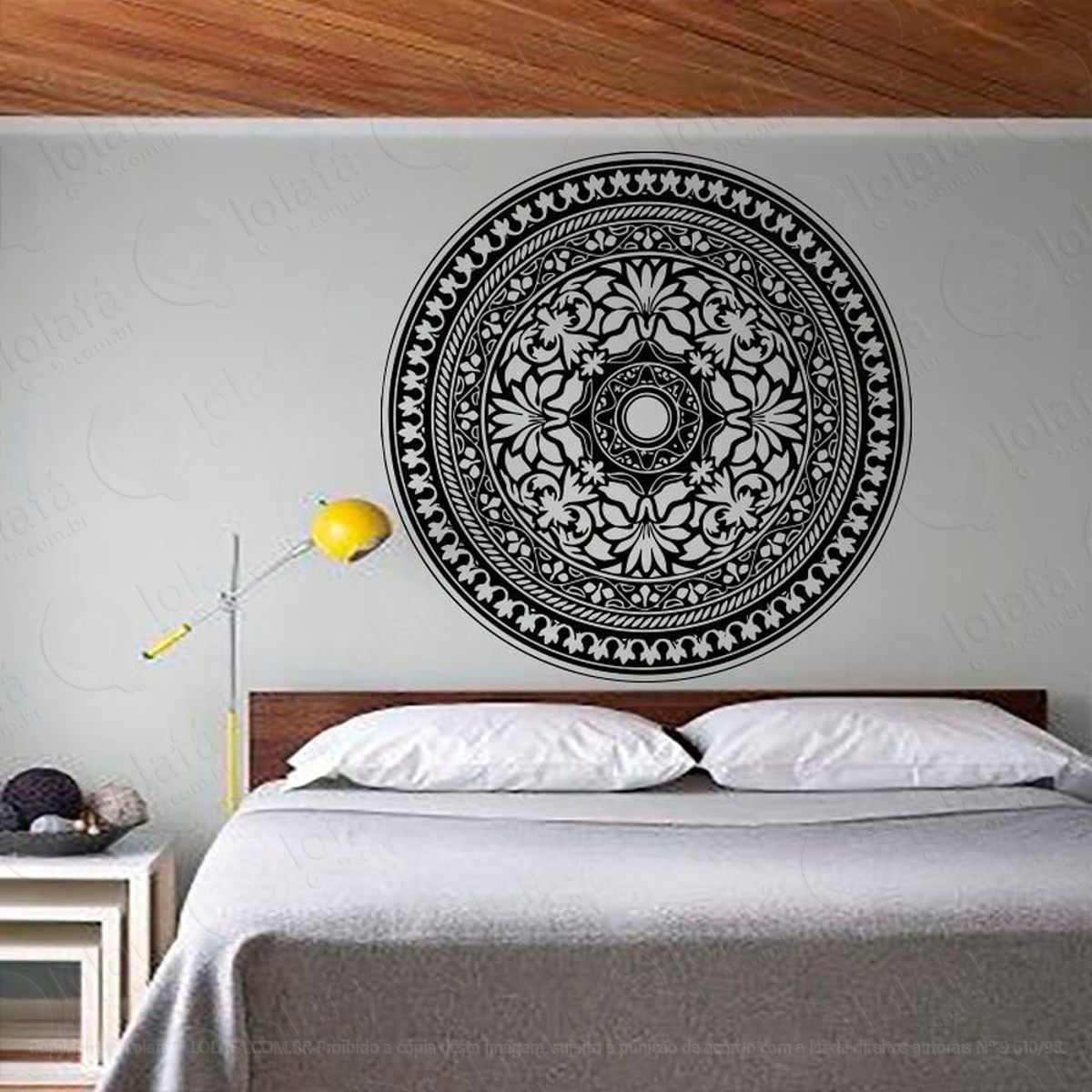 Mandala Para Fortalecer o Amor Adesivo de Parede Decorativo para Casa, Quarto, Sala e Vidro Mod:133