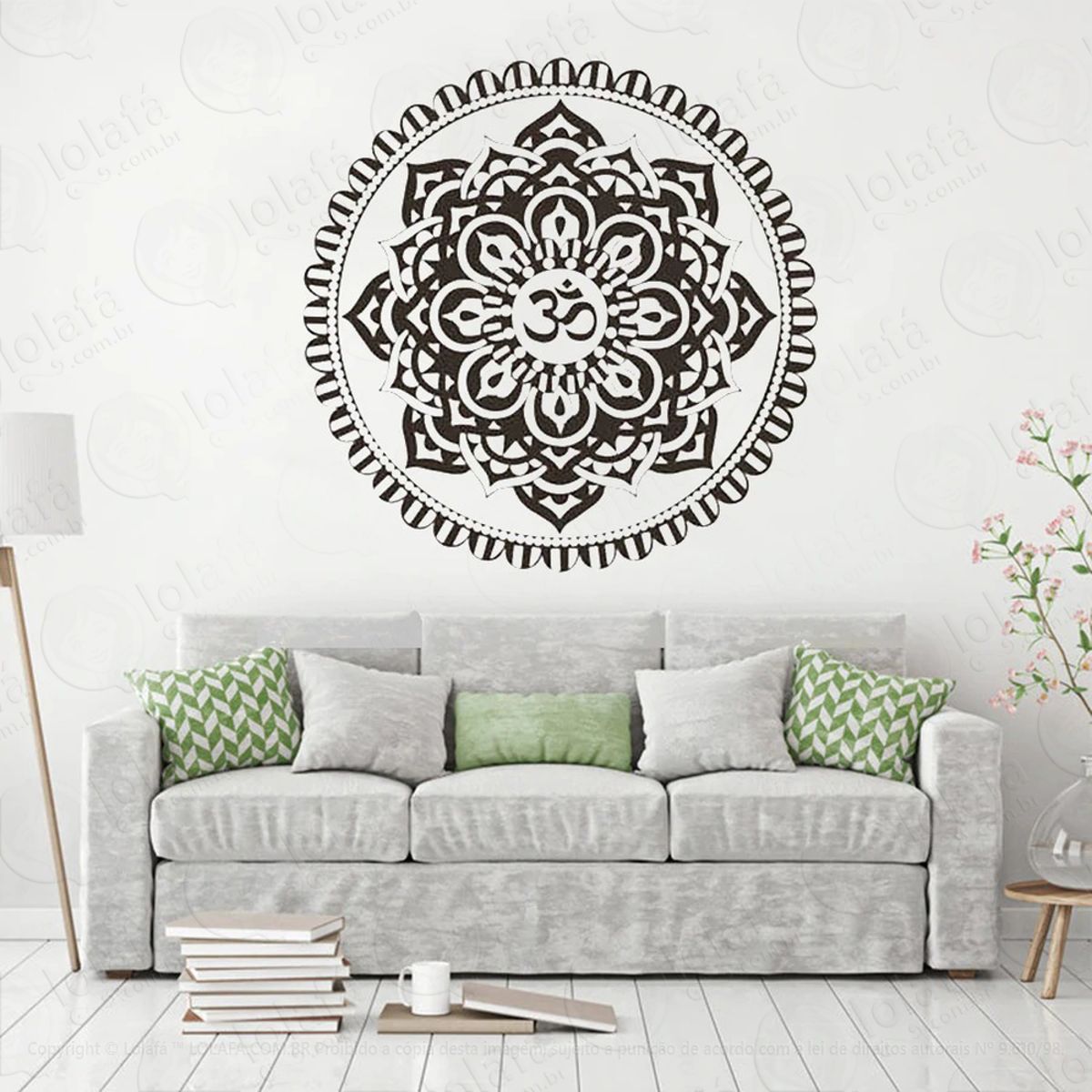 Mandala Para Equilíbrio Pessoal Adesivo de Parede Decorativo para Casa, Quarto, Sala e Vidro Mod:134