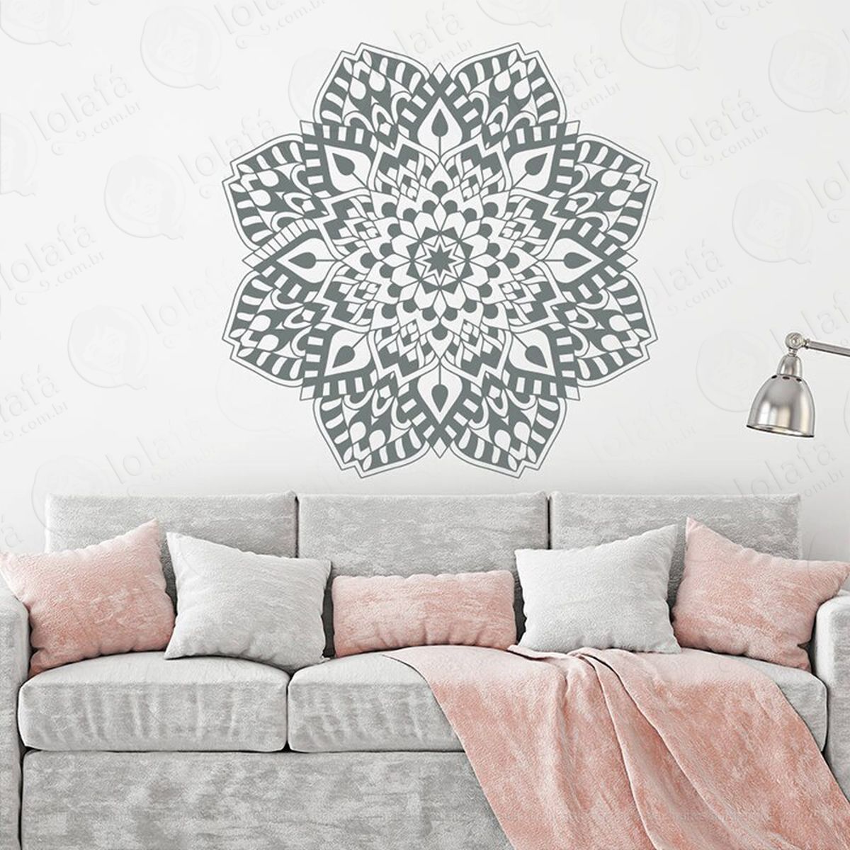 Mandala Seja Energia Adesivo de Parede Decorativo para Casa, Quarto, Sala e Vidro Mod:136