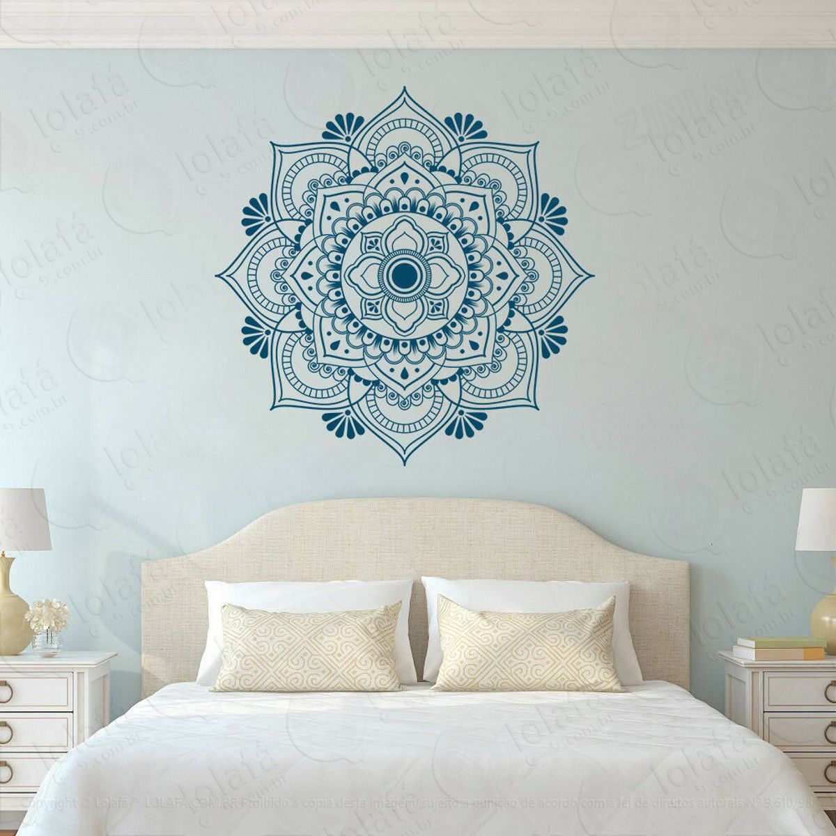 Mandala Para Fortalecer o Amor Adesivo de Parede Decorativo para Casa, Quarto, Sala e Vidro Mod:151