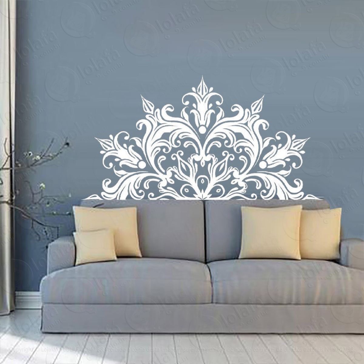 Mandala Para Atrair o Amor Adesivo de Parede Decorativo para Casa, Quarto, Sala e Vidro Mod:176