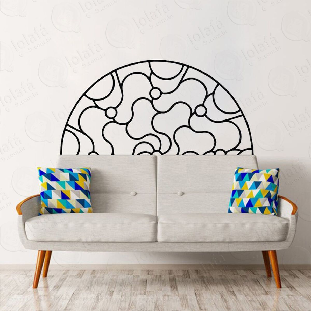 Mandala Do Altruísmo Adesivo de Parede Decorativo para Casa, Quarto, Sala e Vidro Mod:178