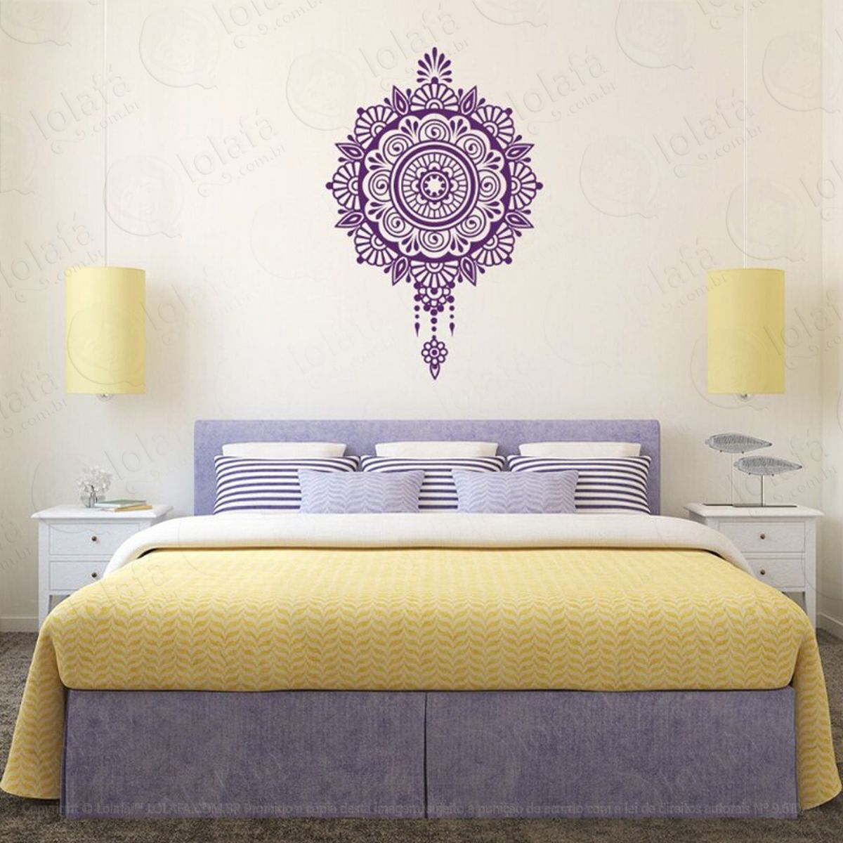 Mandala Do Agradecimento Adesivo de Parede Decorativo para Casa, Quarto, Sala e Vidro Mod:183