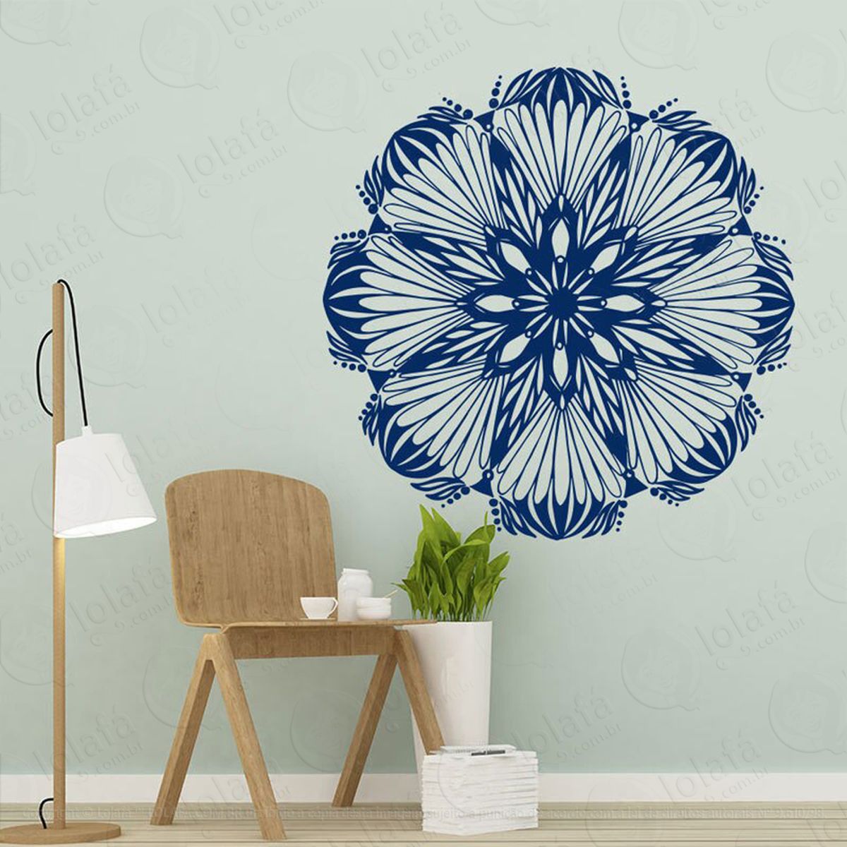 Mandala Da Força Interior Adesivo de Parede Decorativo para Casa, Quarto, Sala e Vidro Mod:191