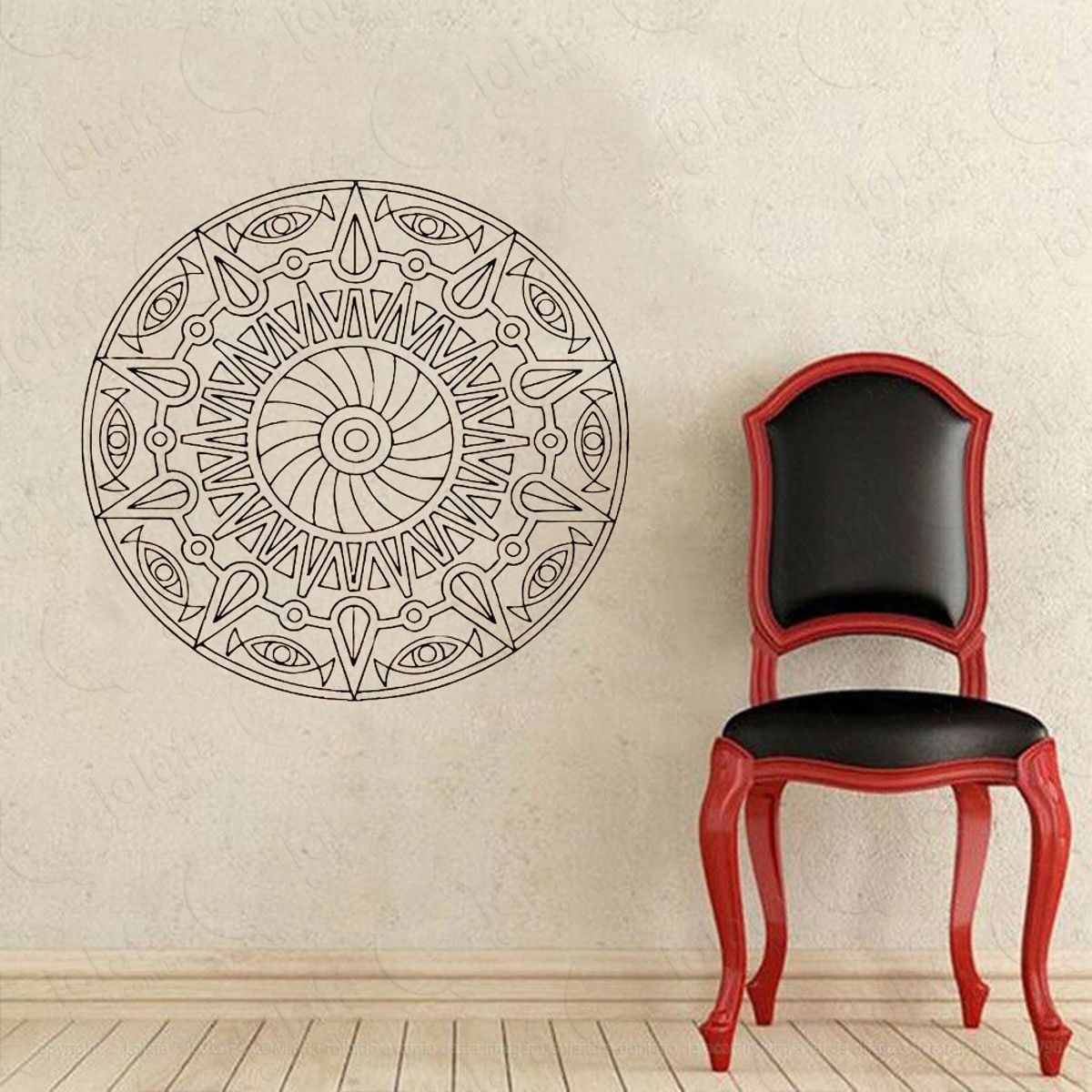 Mandala Para Fé em Si Mesmo Adesivo de Parede Decorativo para Casa, Quarto, Sala e Vidro Mod:197