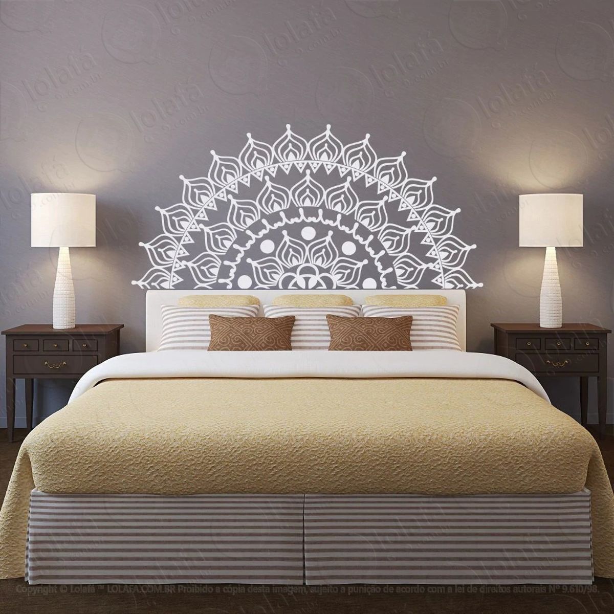 Mandala Para Sucesso no Amor Adesivo de Parede Decorativo para Casa, Quarto, Sala e Vidro Mod:198