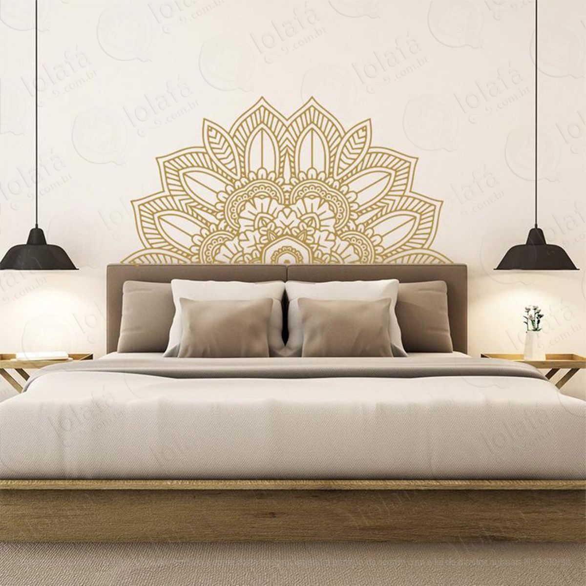 Mandala Para Equilíbrio no Amor Adesivo de Parede Decorativo para Casa, Quarto, Sala e Vidro Mod:201