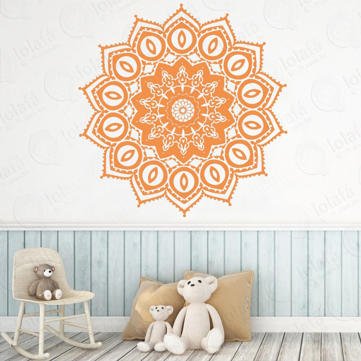 Mandala Para Proteção da Família Adesivo de Parede Decorativo para Casa, Quarto, Sala e Vidro Mod:213