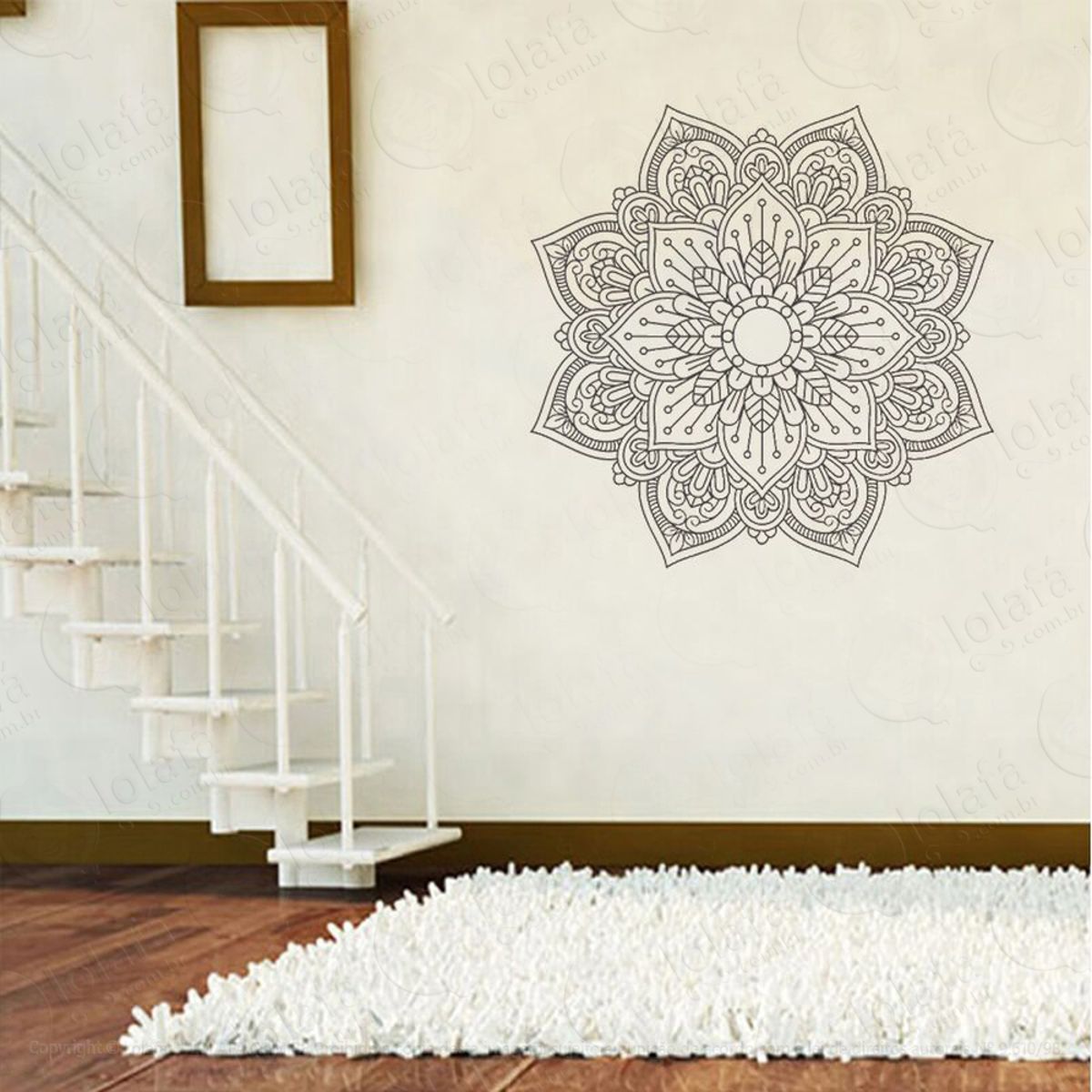 Mandala Da Bondade e Harmonia Adesivo de Parede Decorativo para Casa, Quarto, Sala e Vidro Mod:215