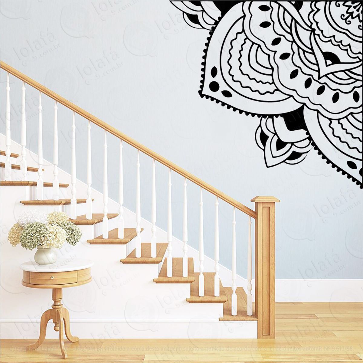 Mandala Para Cultivar o Equilíbrio Adesivo de Parede Decorativo para Casa, Quarto, Sala e Vidro Mod:216