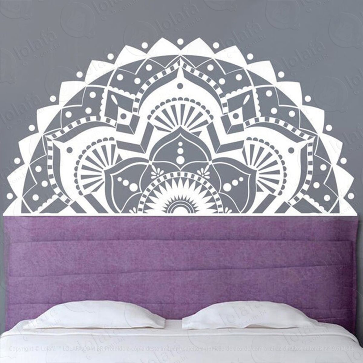 Mandala Para Atrair o Amor Verdadeiro Adesivo de Parede Decorativo para Casa, Quarto, Sala e Vidro Mod:217