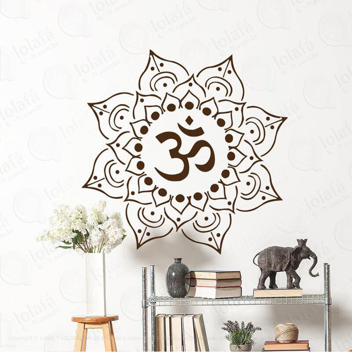 Mandala Seja Equilíbrio Adesivo de Parede Decorativo para Casa, Quarto, Sala e Vidro Mod:222