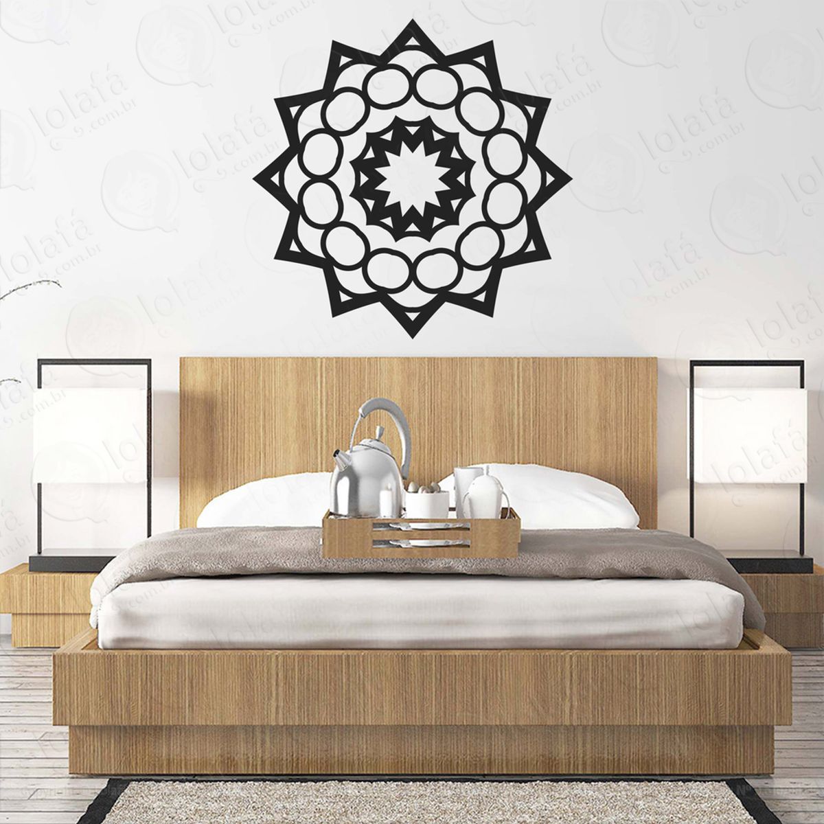Mandala Seja Amor Adesivo de Parede Decorativo para Casa, Quarto, Sala e Vidro Mod:245
