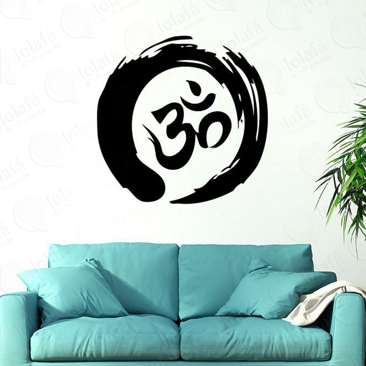 Mandala Para Elevar o desenvolvimento Espiritual Adesivo de Parede Decorativo para Casa, Quarto, Sala e Vidro Mod:265