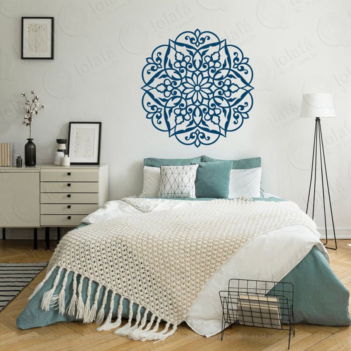 Mandala Da Resiliência Adesivo de Parede Decorativo para Casa, Quarto, Sala e Vidro Mod:268