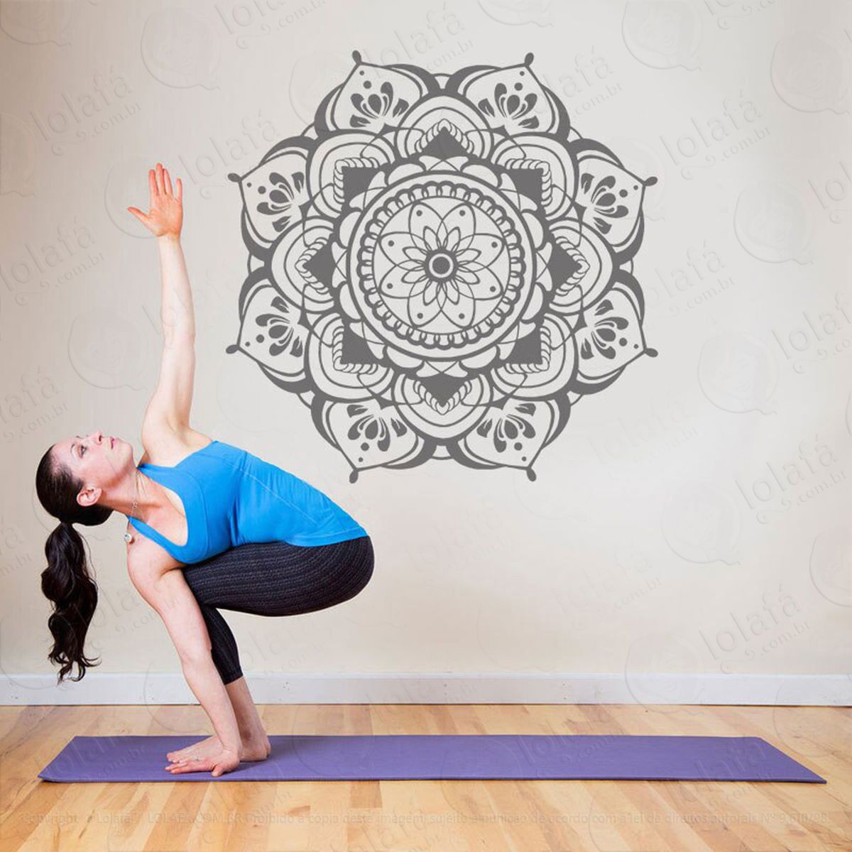 Mandala Do Equilíbrio Adesivo de Parede Decorativo para Casa, Quarto, Sala e Vidro Mod:272