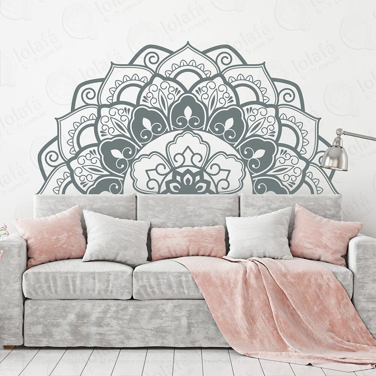 Mandala Para Cultivar o Otimismo Adesivo de Parede Decorativo para Casa, Quarto, Sala e Vidro Mod:326