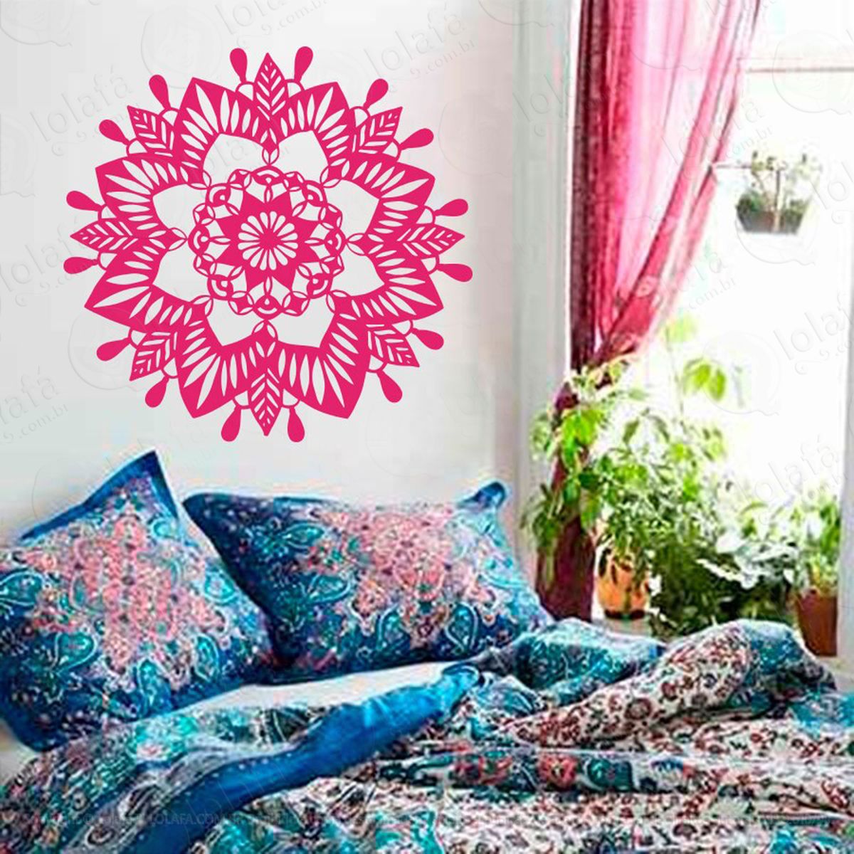 Mandala Da Amizade Adesivo de Parede Decorativo para Casa, Quarto, Sala e Vidro Mod:360