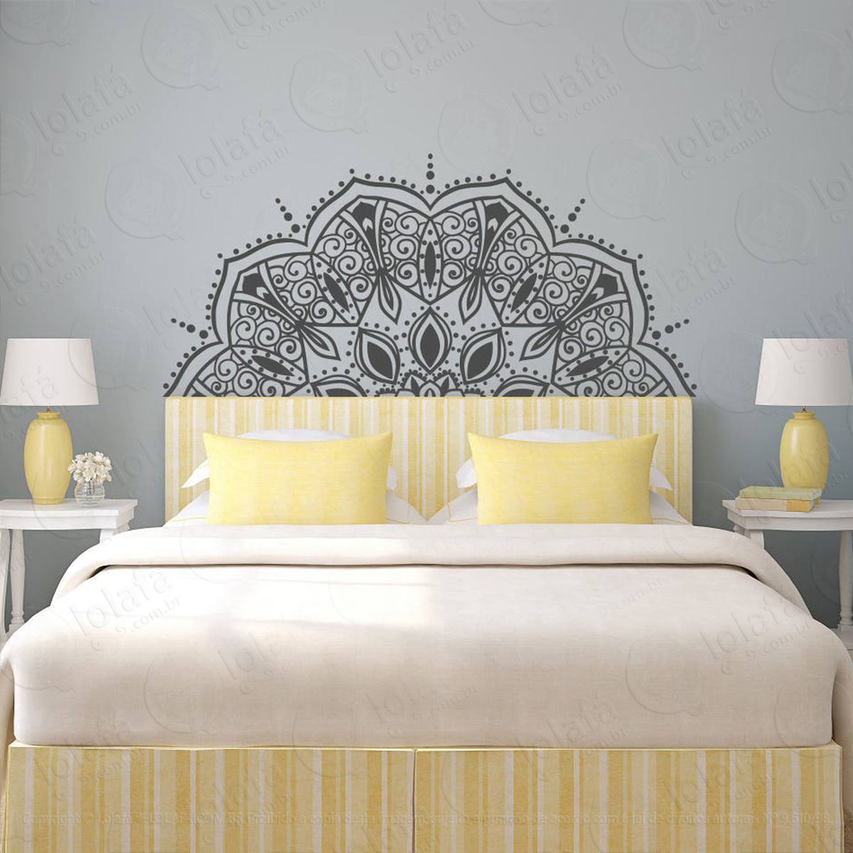 Mandala Para Cultivar o Amor Adesivo de Parede Decorativo para Casa, Quarto, Sala e Vidro Mod:365
