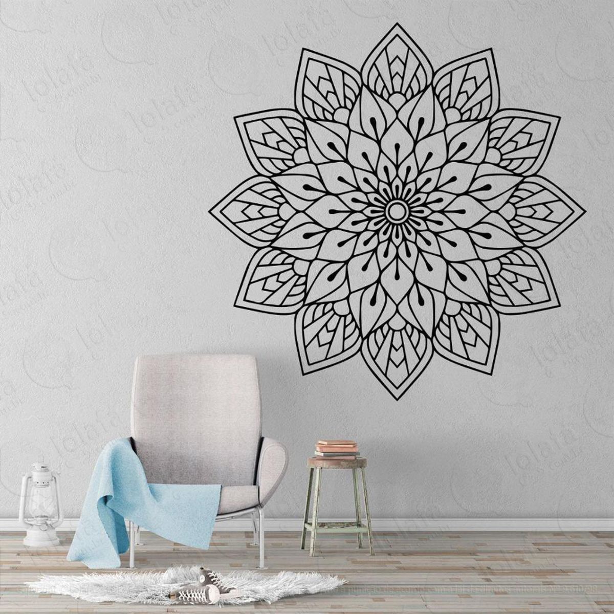 Mandala Da Felicidade Adesivo de Parede Decorativo para Casa, Quarto, Sala e Vidro Mod:371