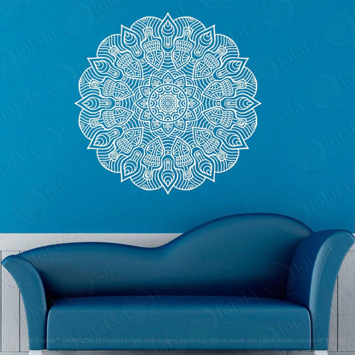 Mandala Para Controle da Ansiedade Adesivo de Parede Decorativo para Casa, Quarto, Sala e Vidro Mod:376