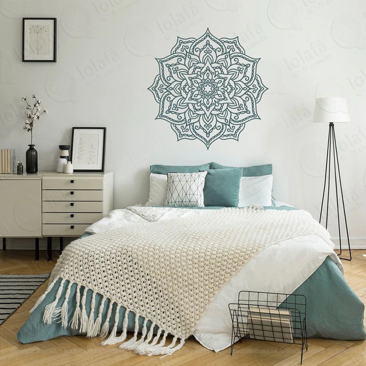 Mandala Do Amor Adesivo de Parede Decorativo para Casa, Quarto, Sala e Vidro Mod:383