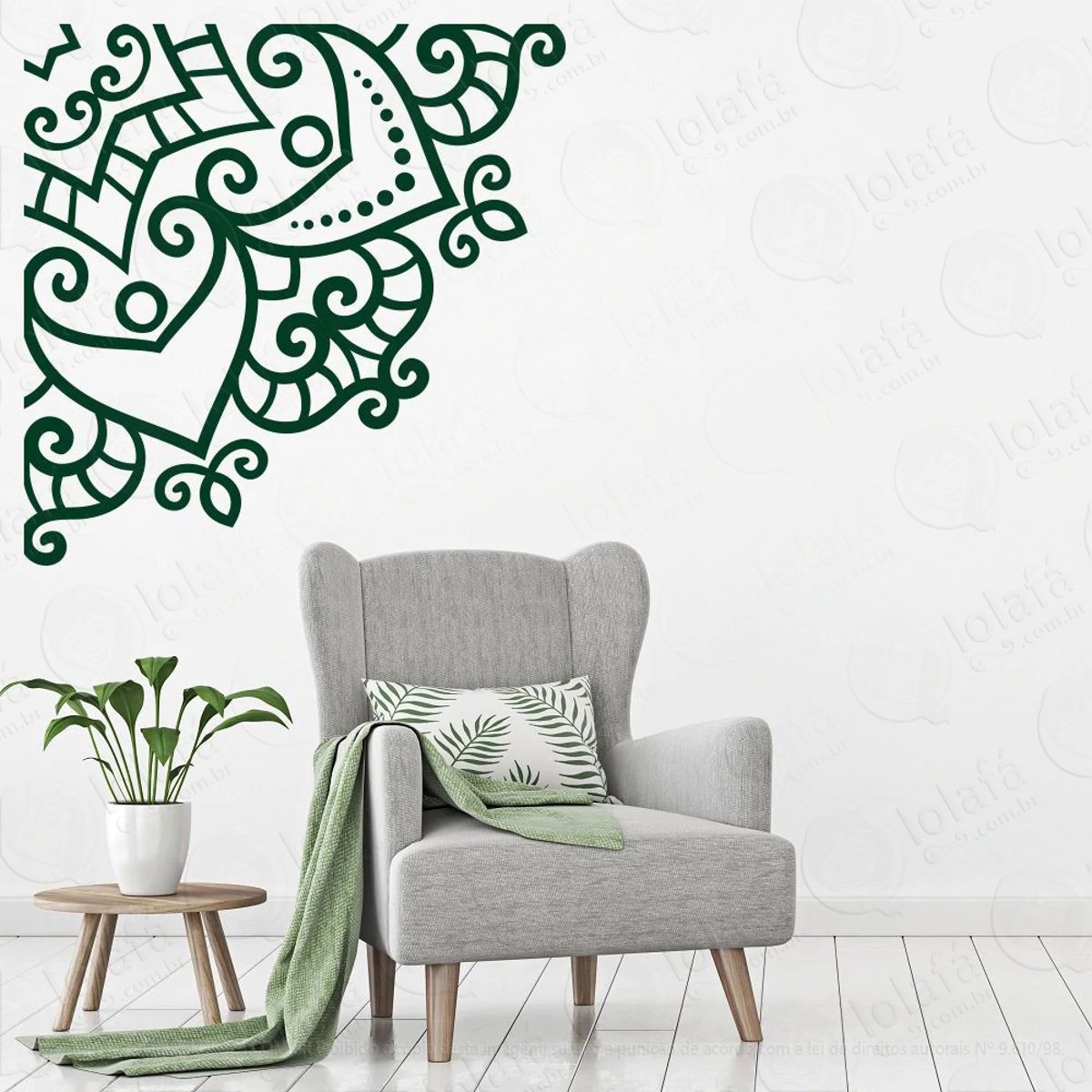 Mandala Da Bondade e Harmonia Adesivo de Parede Decorativo para Casa, Quarto, Sala e Vidro Mod:396