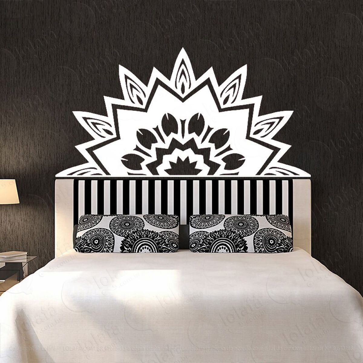 Mandala Seja Luz Adesivo de Parede Decorativo para Casa, Quarto, Sala e Vidro Mod:452