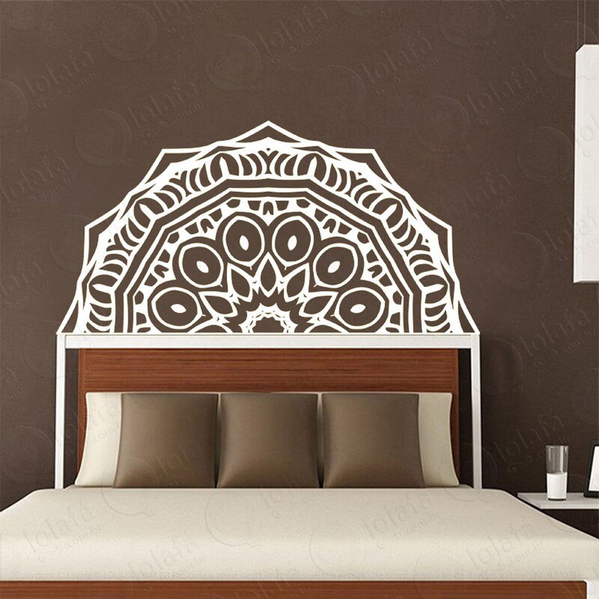 Mandala Da Serenidade Adesivo de Parede Decorativo para Casa, Quarto, Sala e Vidro Mod:454