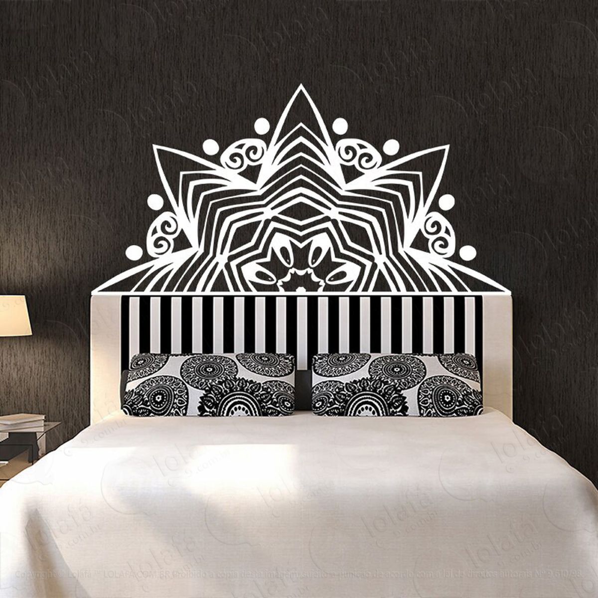 Mandala Para Harmonia do Lar Adesivo de Parede Decorativo para Casa, Quarto, Sala e Vidro Mod:455