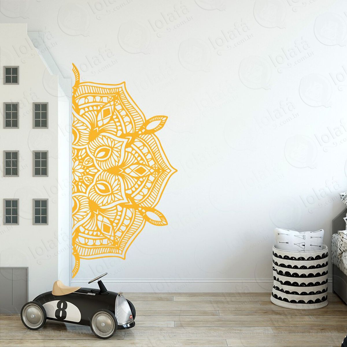Mandala Para Bênção do Lar Adesivo de Parede Decorativo para Casa, Quarto, Sala e Vidro Mod:458