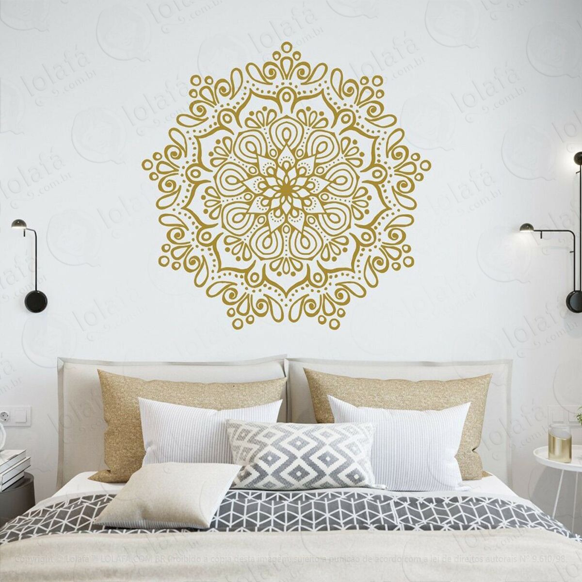 Mandala Da Prosperidade Adesivo de Parede Decorativo para Casa, Quarto, Sala e Vidro Mod:464