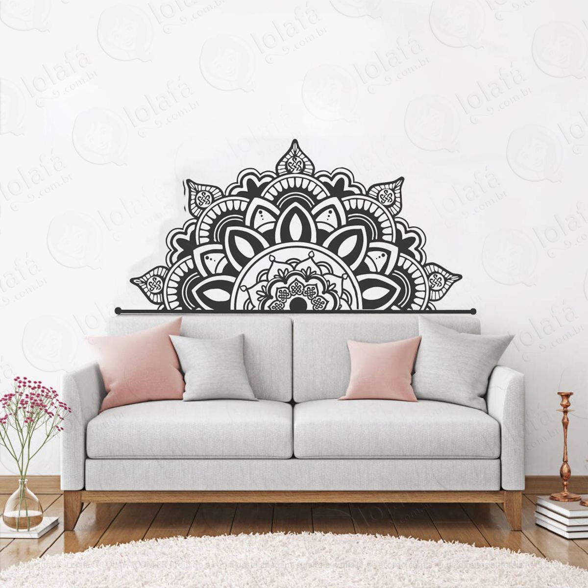 Mandala Para Fortalecer a Fé Adesivo de Parede Decorativo para Casa, Quarto, Sala e Vidro Mod:470