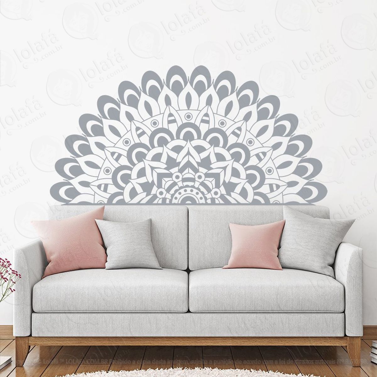 Mandala Para Cultivar a Liberdade Adesivo de Parede Decorativo para Casa, Quarto, Sala e Vidro Mod:475