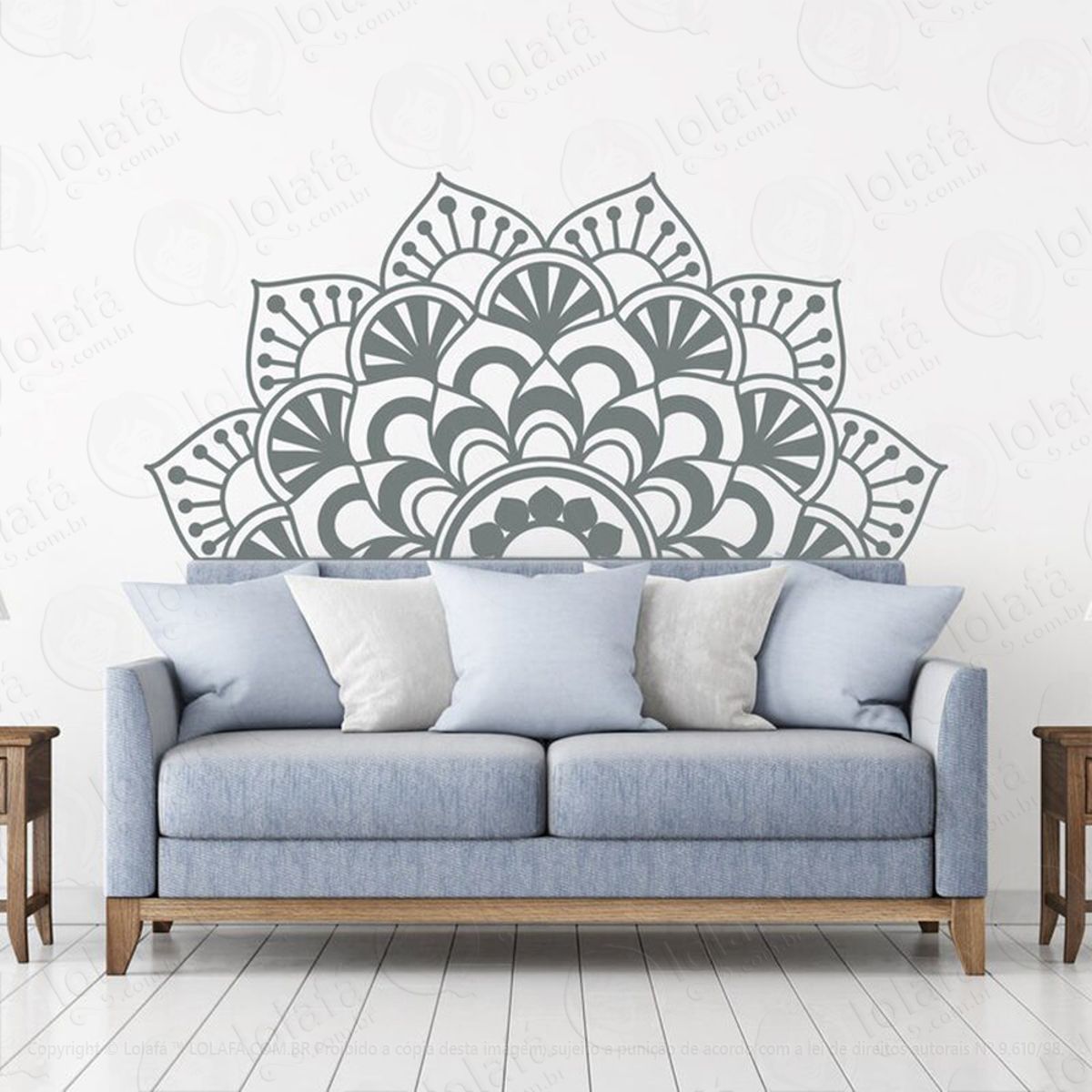Mandala Para Atrair Saúde Adesivo de Parede Decorativo para Casa, Quarto, Sala e Vidro Mod:480