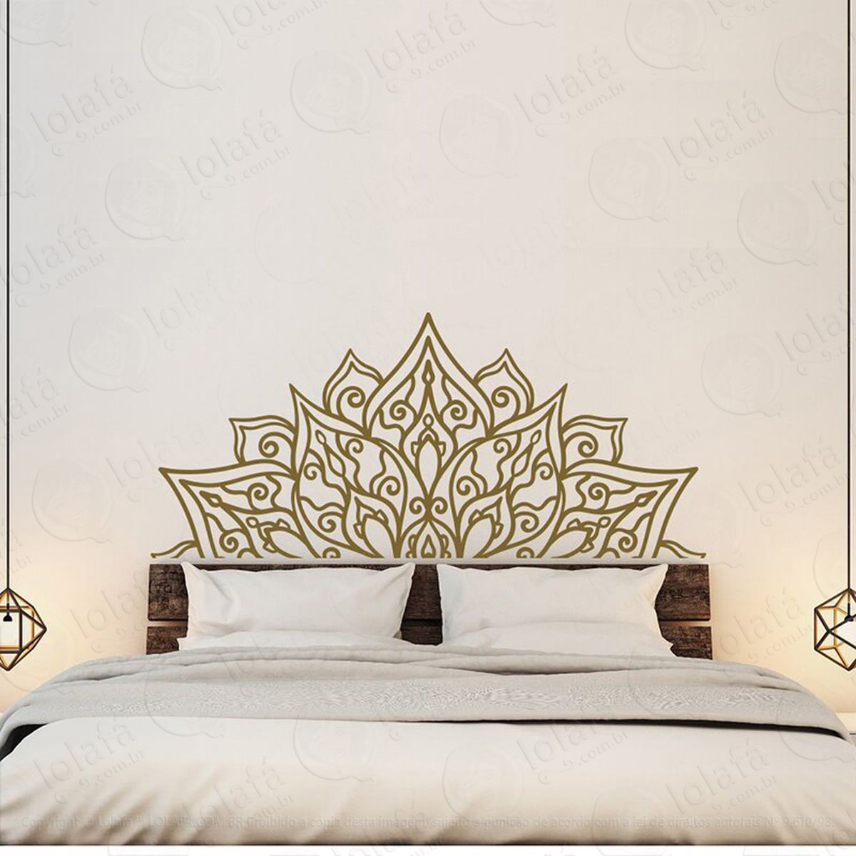 Mandala Para Cultivar Bons Pensamentos Adesivo de Parede Decorativo para Casa, Quarto, Sala e Vidro Mod:483