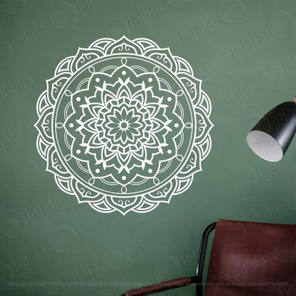 Mandala Do Autoconhecimento Adesivo de Parede Decorativo para Casa, Quarto, Sala e Vidro Mod:493