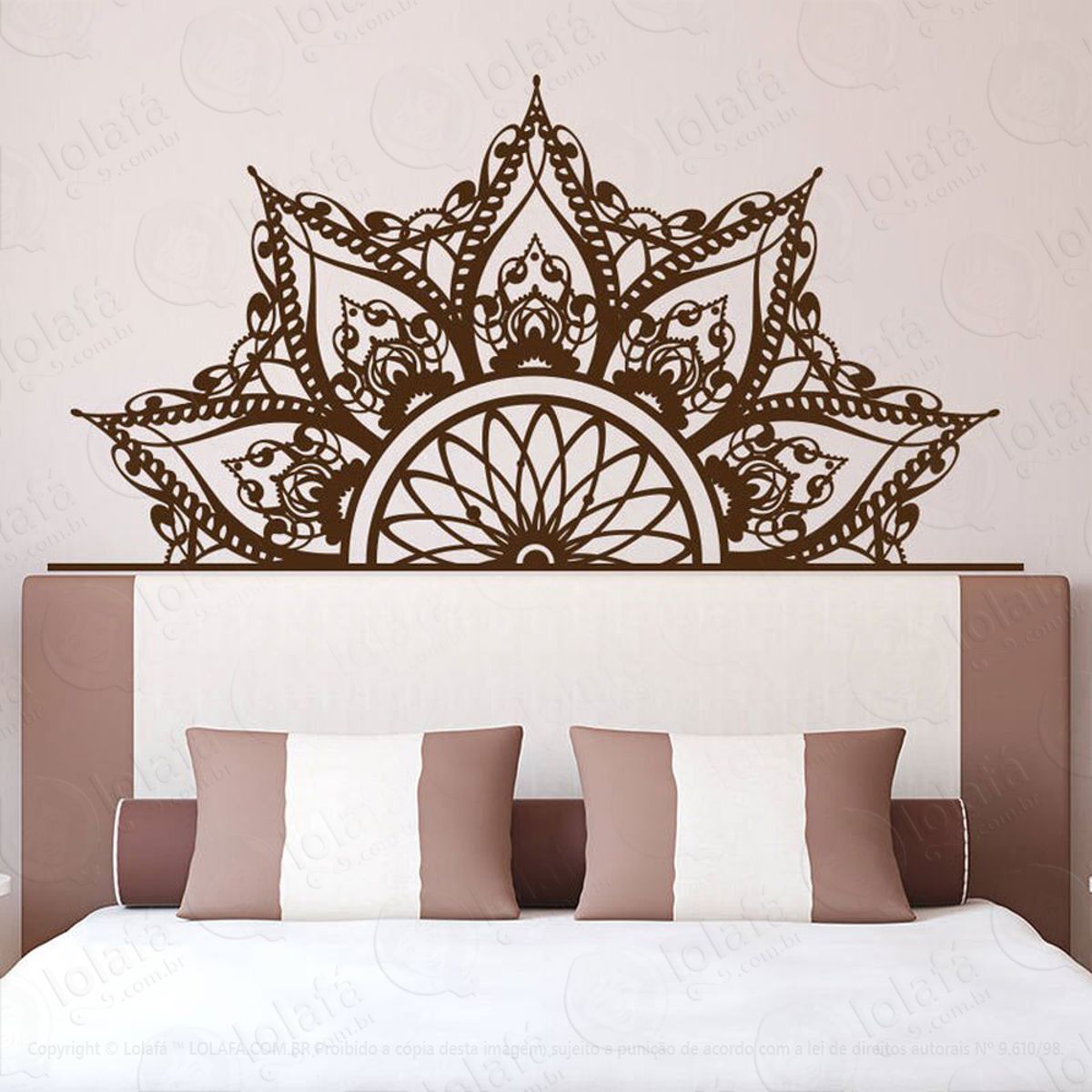 Mandala Seja Amor Adesivo de Parede Decorativo para Casa, Quarto, Sala e Vidro Mod:497