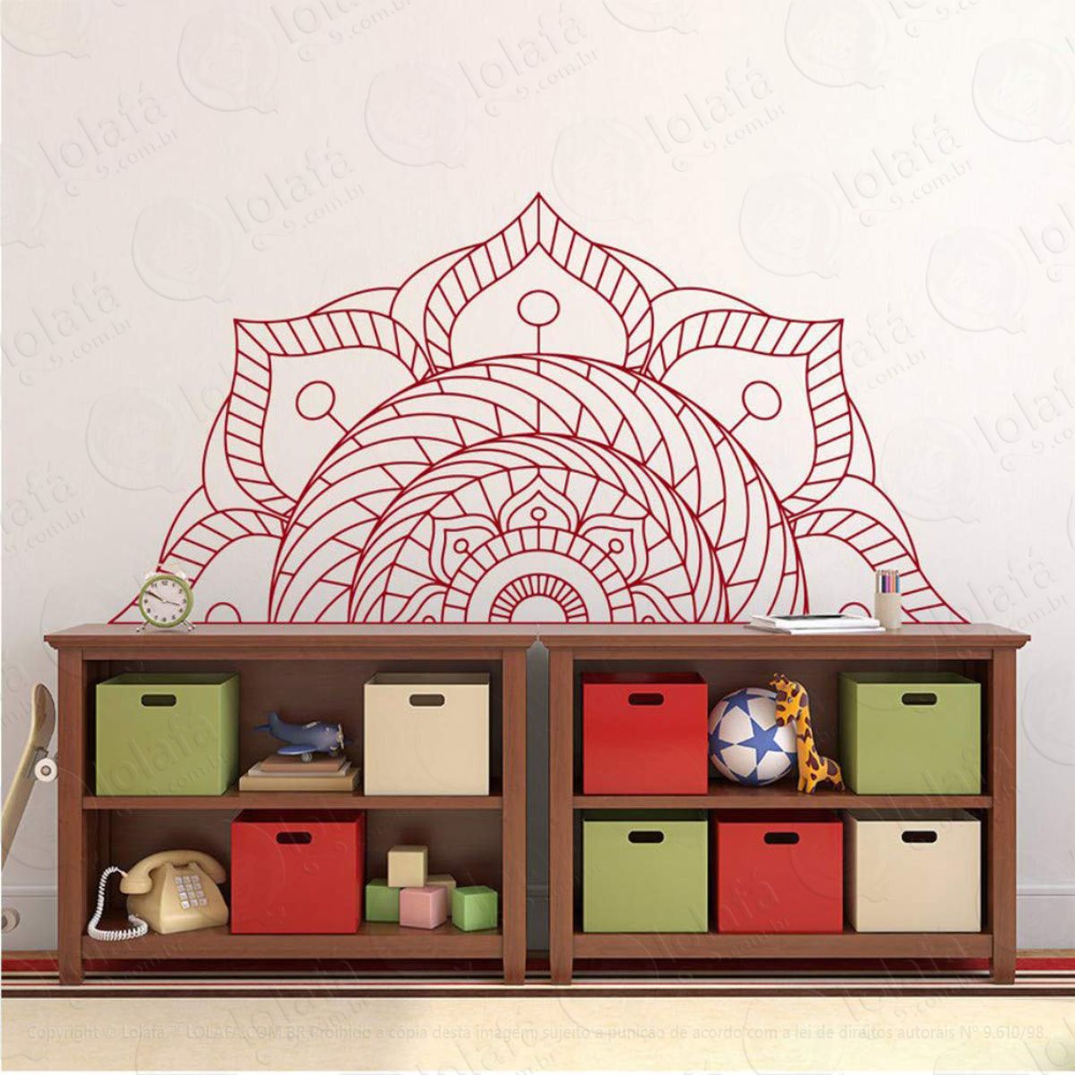 Mandala Para Preservar a Paz Adesivo de Parede Decorativo para Casa, Quarto, Sala e Vidro Mod:516