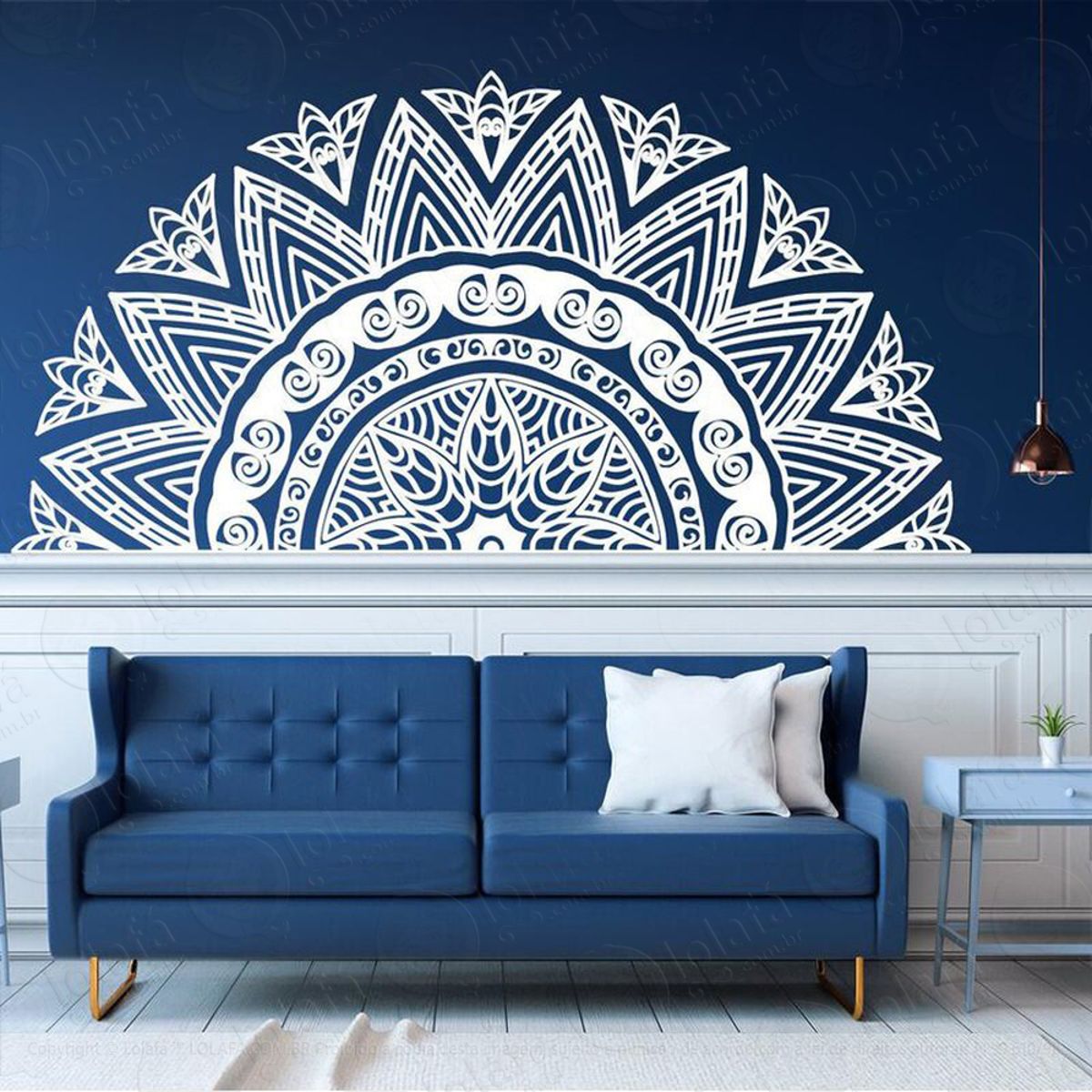 Mandala Para Equilíbrio Financeiro Adesivo de Parede Decorativo para Casa, Quarto, Sala e Vidro Mod:518
