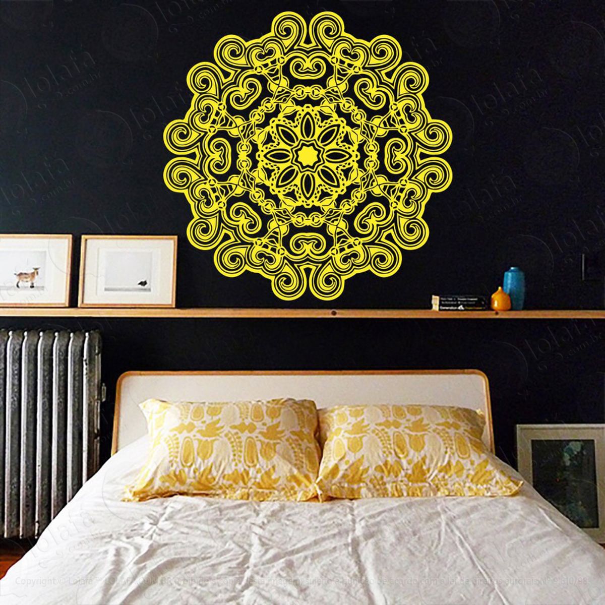 Mandala Da Resiliência Adesivo de Parede Decorativo para Casa, Quarto, Sala e Vidro Mod:520