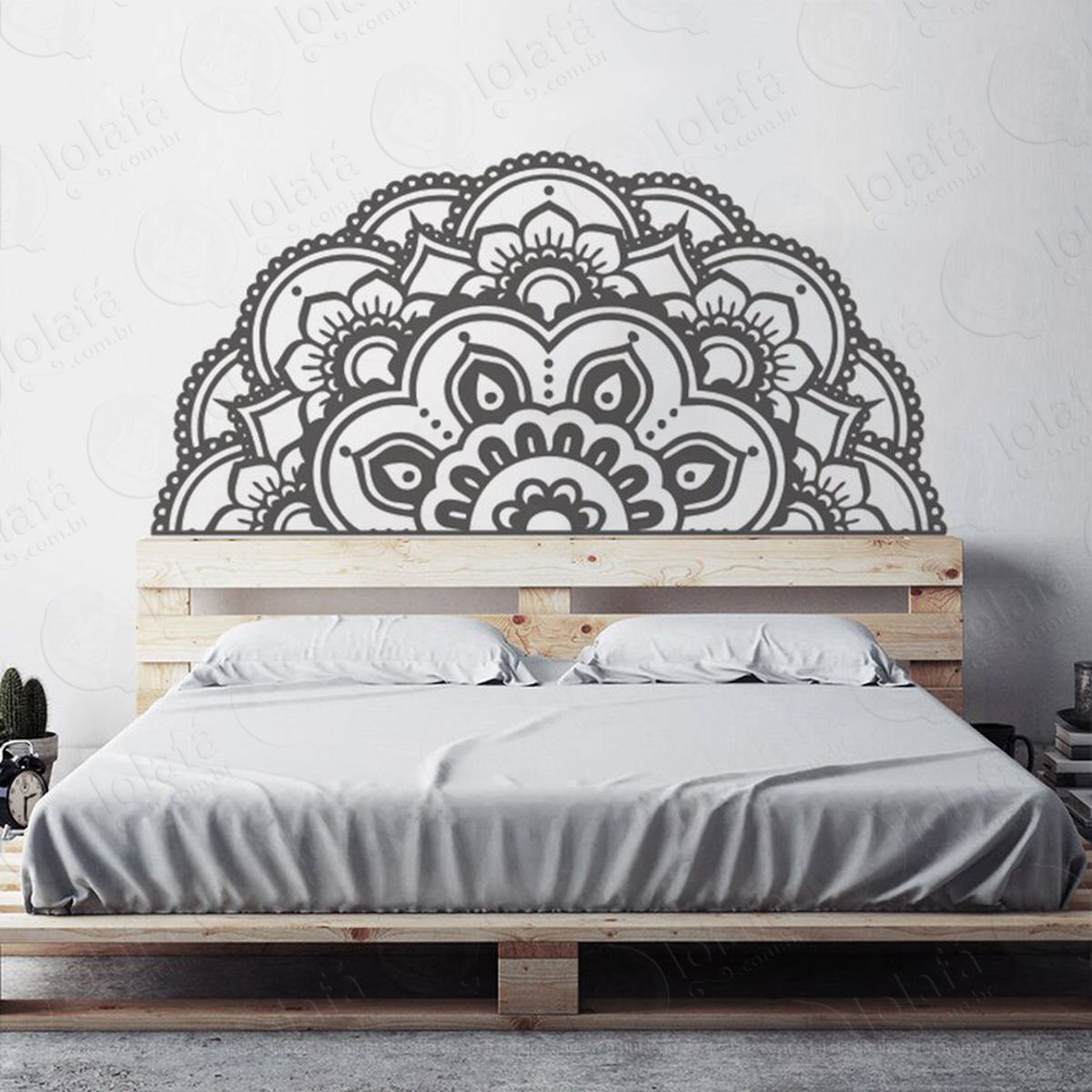 Mandala Para Atrair Boas Escolhas Adesivo de Parede Decorativo para Casa, Quarto, Sala e Vidro Mod:534