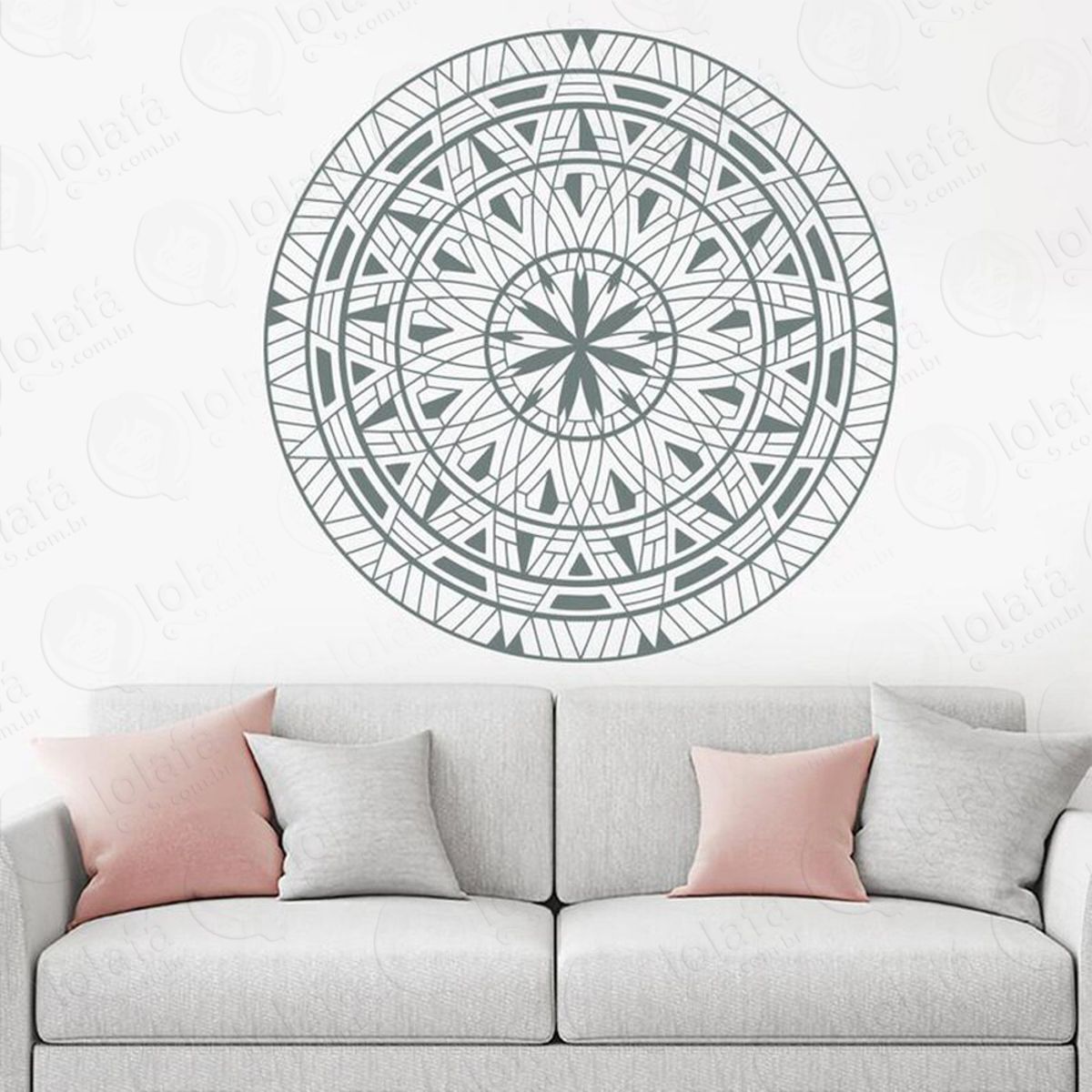 Mandala Do Altruísmo Adesivo de Parede Decorativo para Casa, Quarto, Sala e Vidro Mod:542