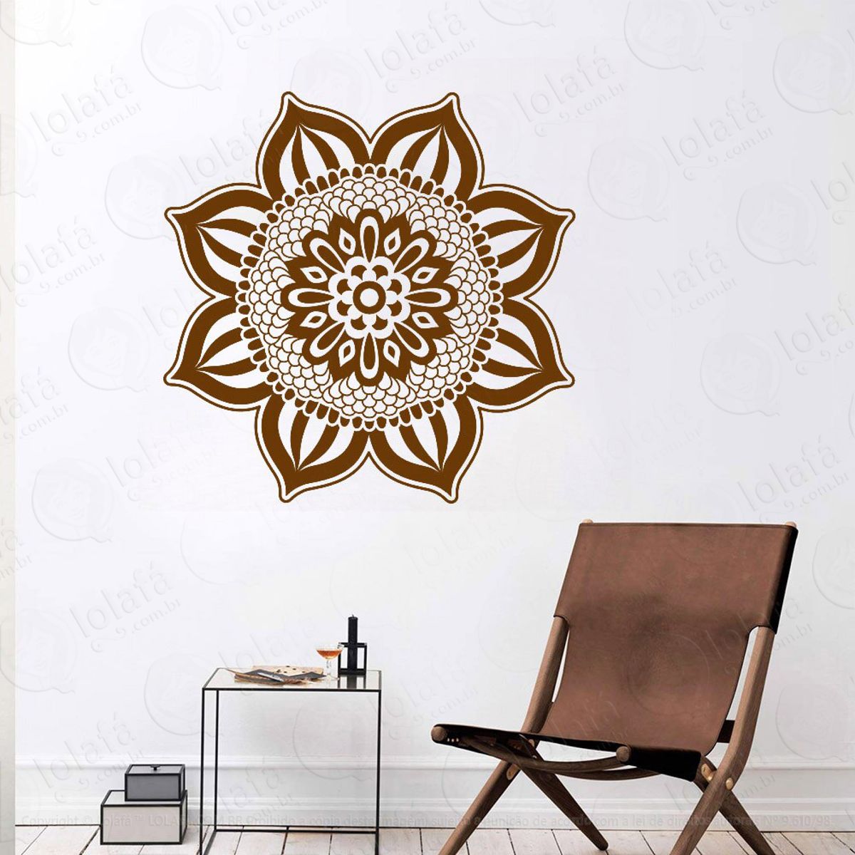 Mandala Seja Verdadeiro Adesivo de Parede Decorativo para Casa, Quarto, Sala e Vidro Mod:561