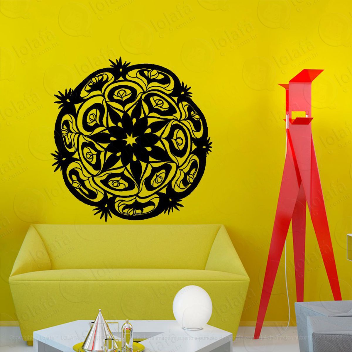 Mandala Da Superação Adesivo de Parede Decorativo para Casa, Quarto, Sala e Vidro Mod:562